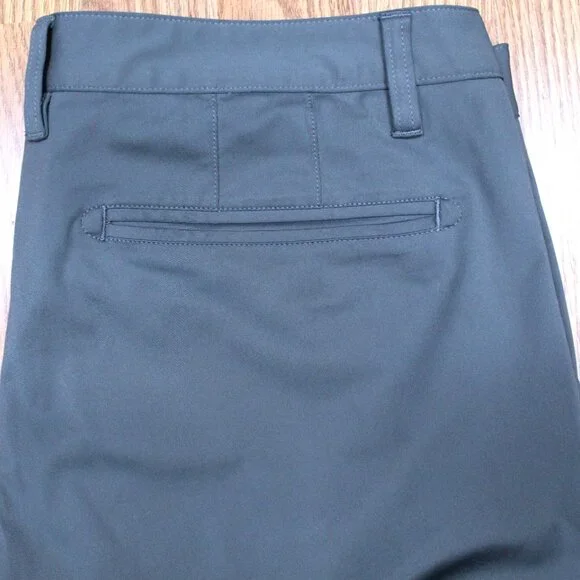 34x33 RHONE TAPERED FIT PANTS POLYETER DARK GREEN-GRAY Sz 34W x 33L - Picture 3 of 6